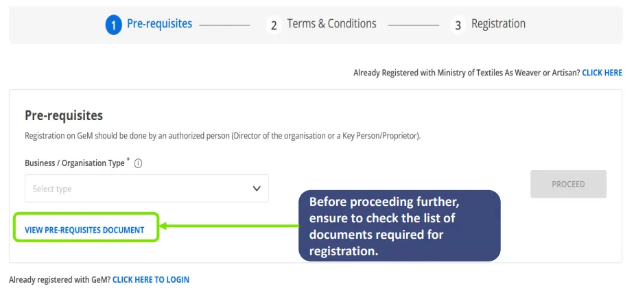 View Pre-Requisites document