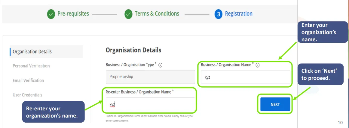 Update Organization Details
